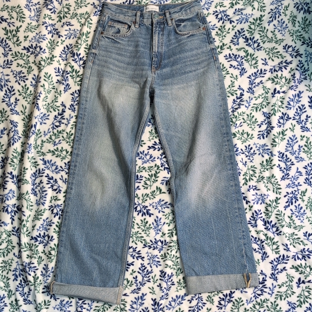 Zara Denim with Blue Stitching